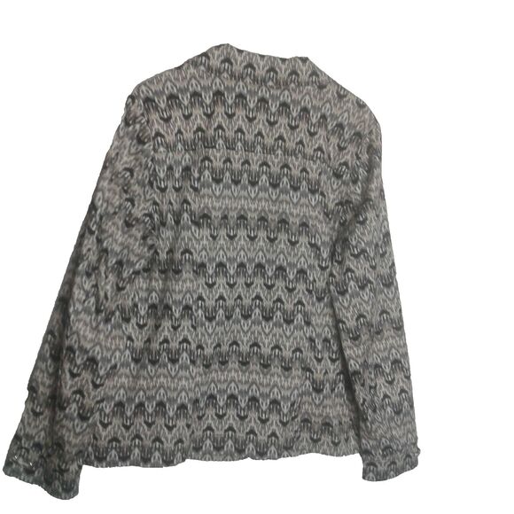 Studio Works Womans Size L Black White gray Beige Jacket zip up - Picture 5 of 5